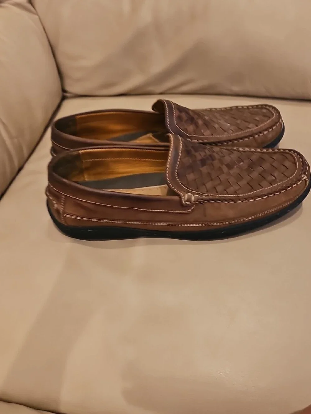 Johnston & Murphy woven leather